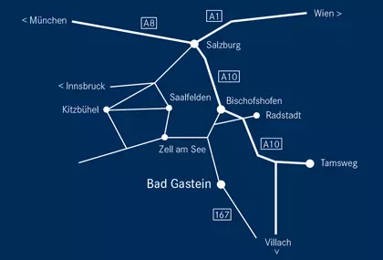 Anreise und Kontakt | Gesundheitszentrum Bärenhof - Rehabilitation, Kur und Hotel in Bad Gastein